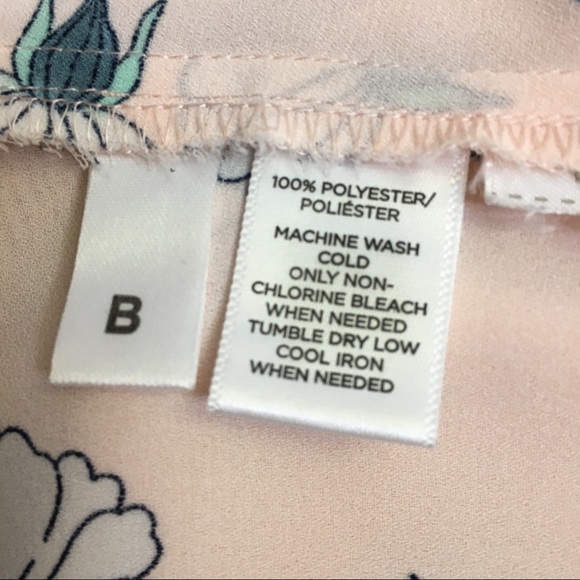 LOFT Long Sleeve Button Down Floral Print Top Size Large - Picture 7 of 7